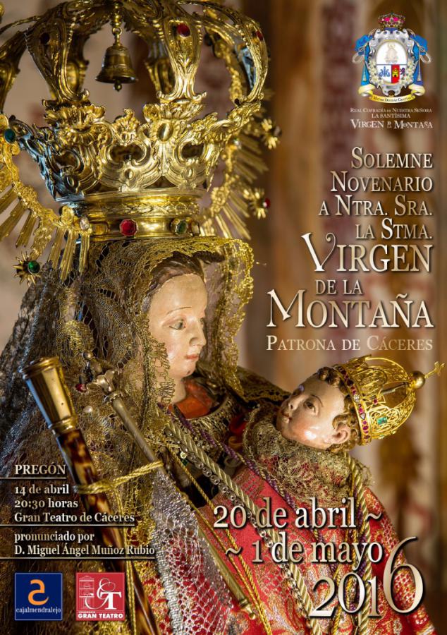 Bajada y Novenario de la Virgen de la Montaña 2016 Cáceres